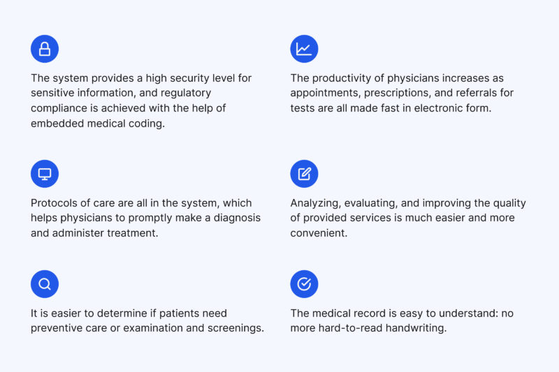 Advantages of electronic health records