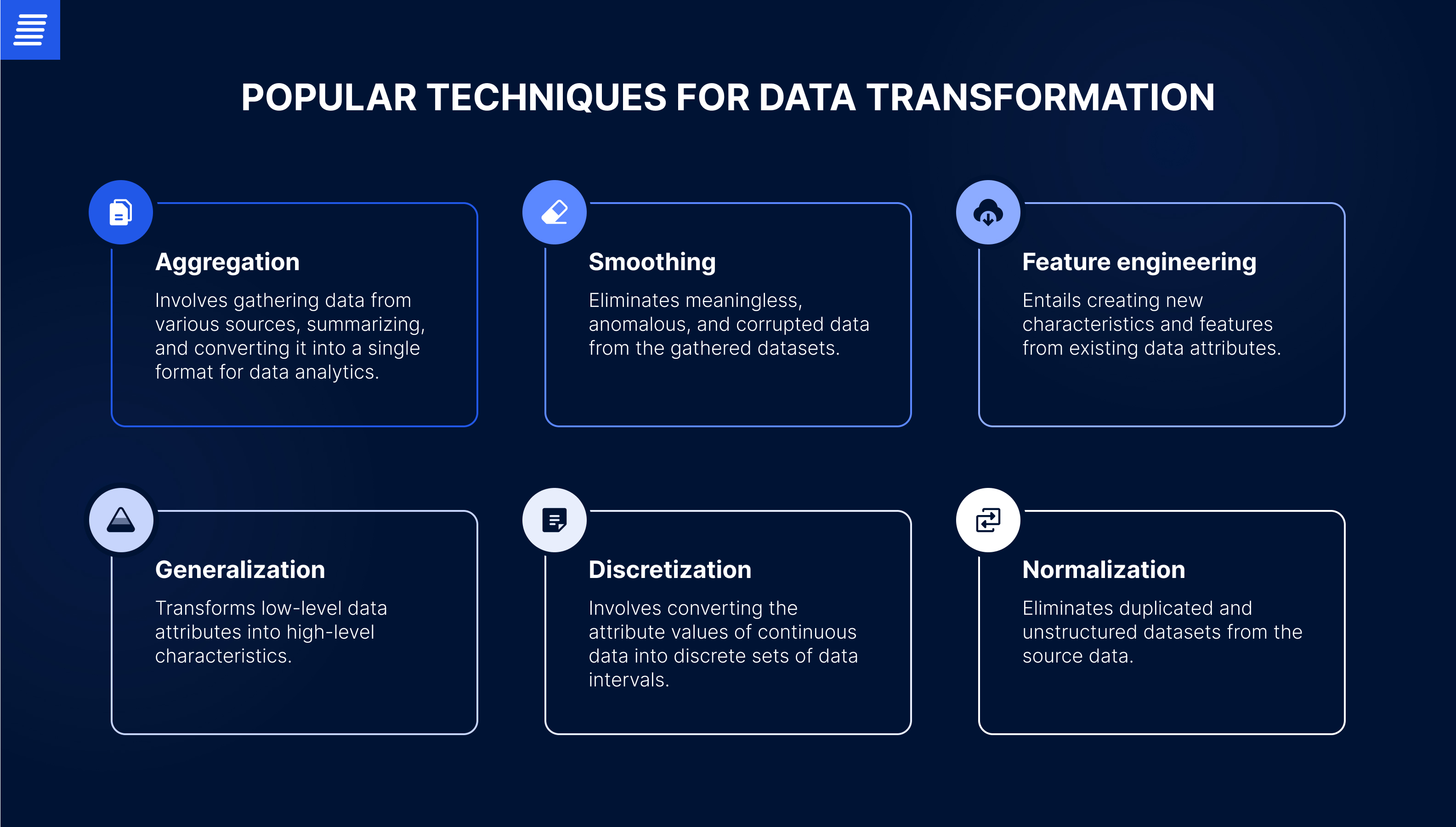 data transformation techniques