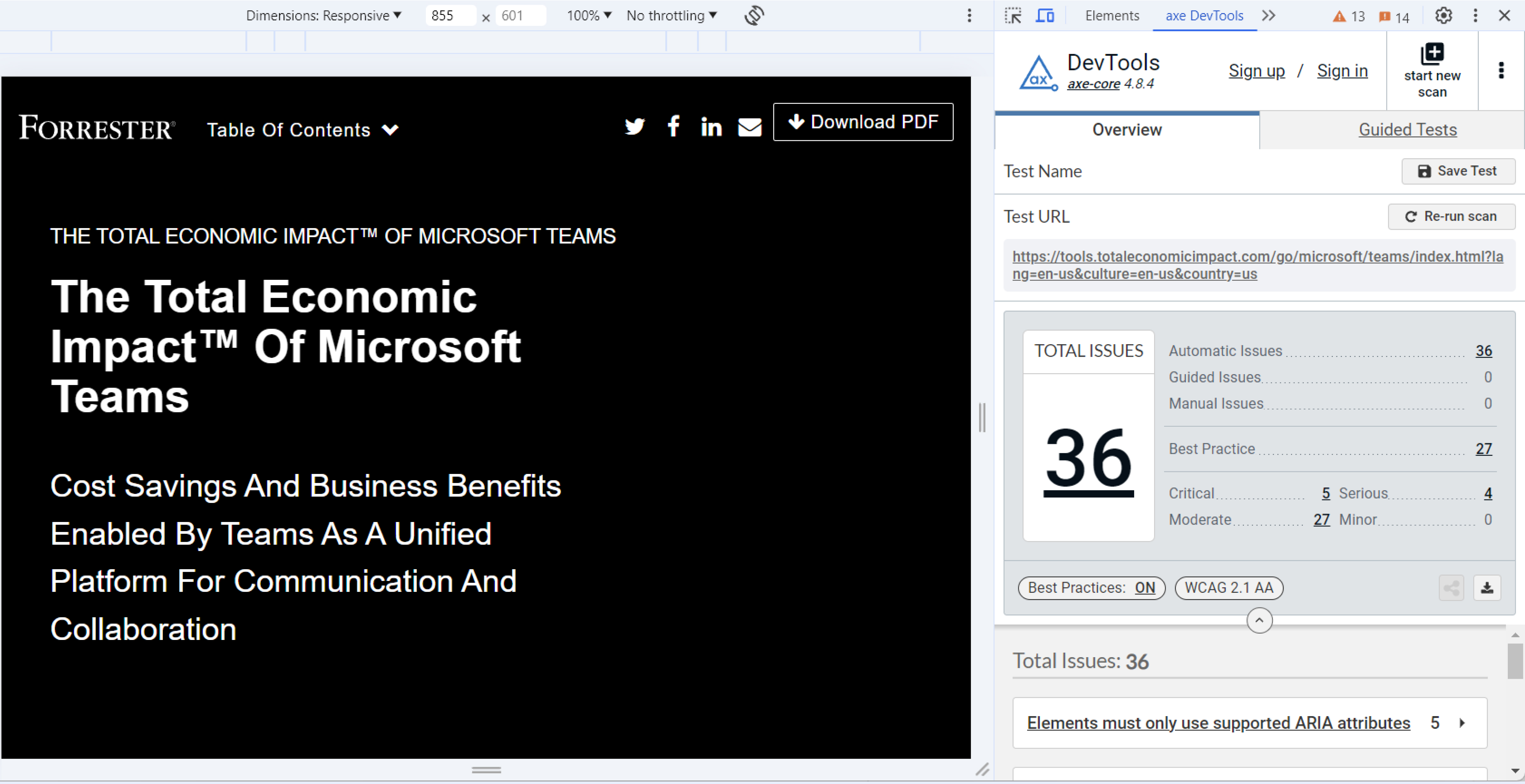 accessibility insights for web chrome extension