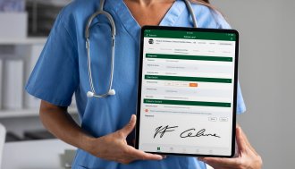 EMR interface displaying patient records