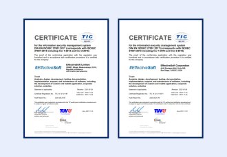 EffectiveSoft Receives ISO / IEC 27001: 2013 Certification